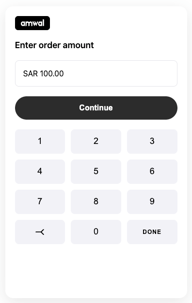Amwal POS Touch Keypad Screen